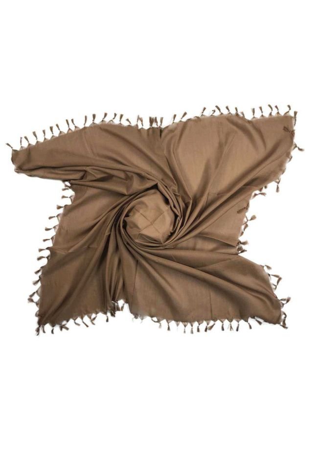 2 Adet Düz Çekme Boncuklu Polyester Yazma 100x100 cm S5