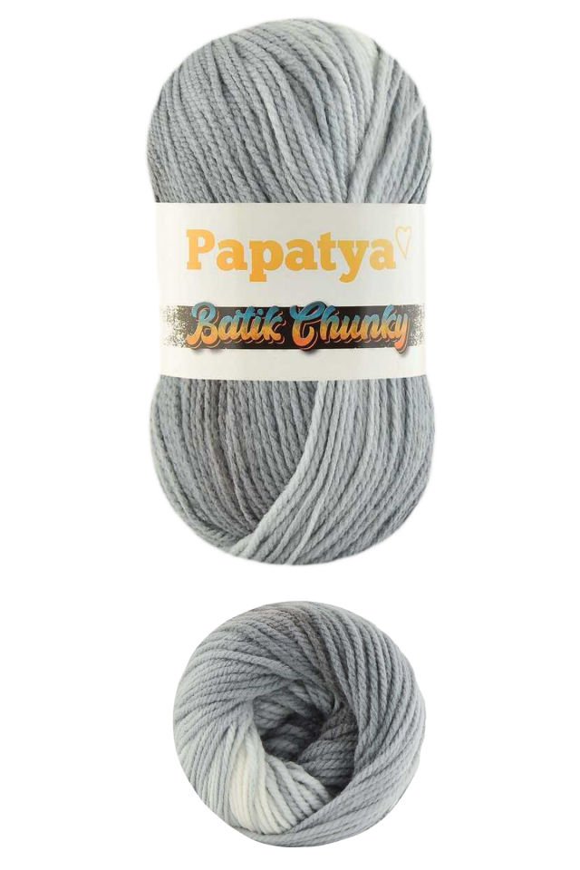 5 Adet Batik Chunky Örgü İpi Yünü Tüm Kıyafetlere Uygun - 101