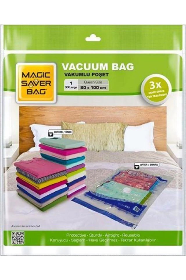 Xxl Boy (80 Cm X 100 Cm) Vakumlu Poşet - Vakumlu Hurç - Vakumlu Torba